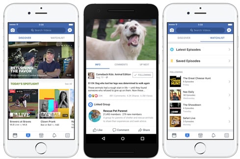 Watch : le nouveau service vidéo de Facebook